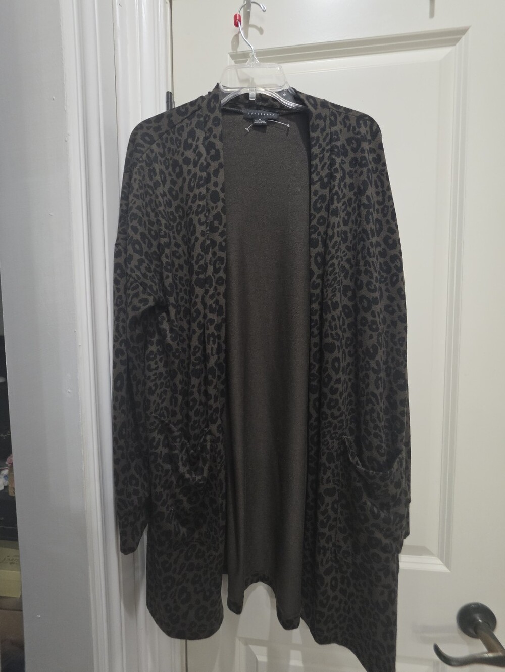 Sanctuary   Leopard Open-Front Cardigan